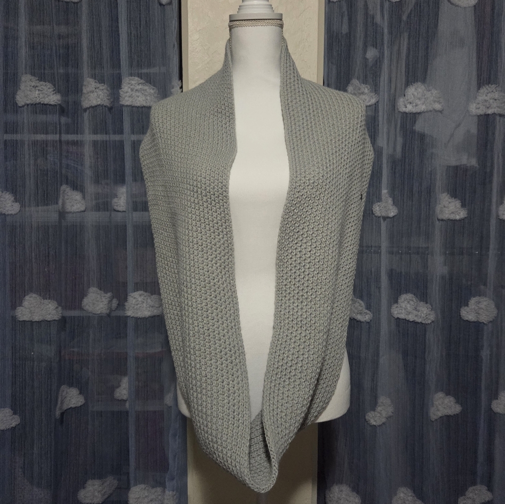 Bcbgeneration Light Gray Knit Infinity Scarf - image 3
